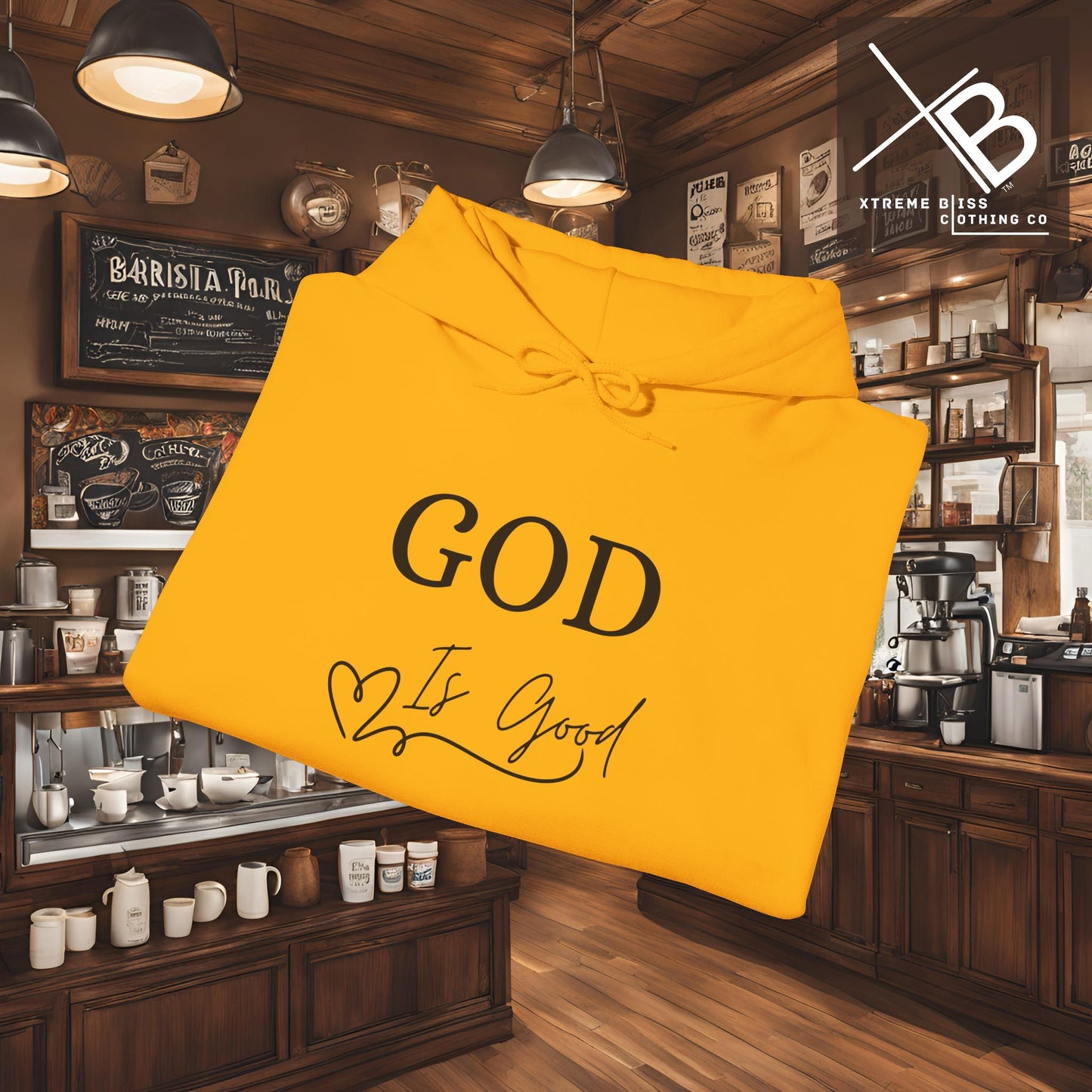 Faithful Heavy Blend Hoodie - GOD is good Design
