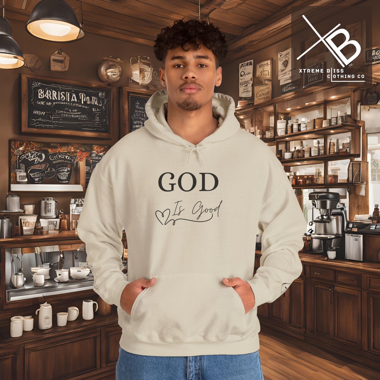 Faithful Heavy Blend Hoodie - GOD is good Design