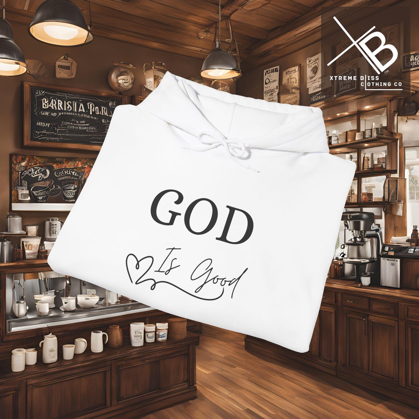 Faithful Heavy Blend Hoodie - GOD is good Design