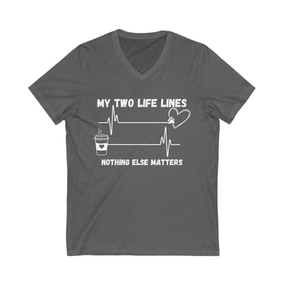 Life Lines V-Neck Tee