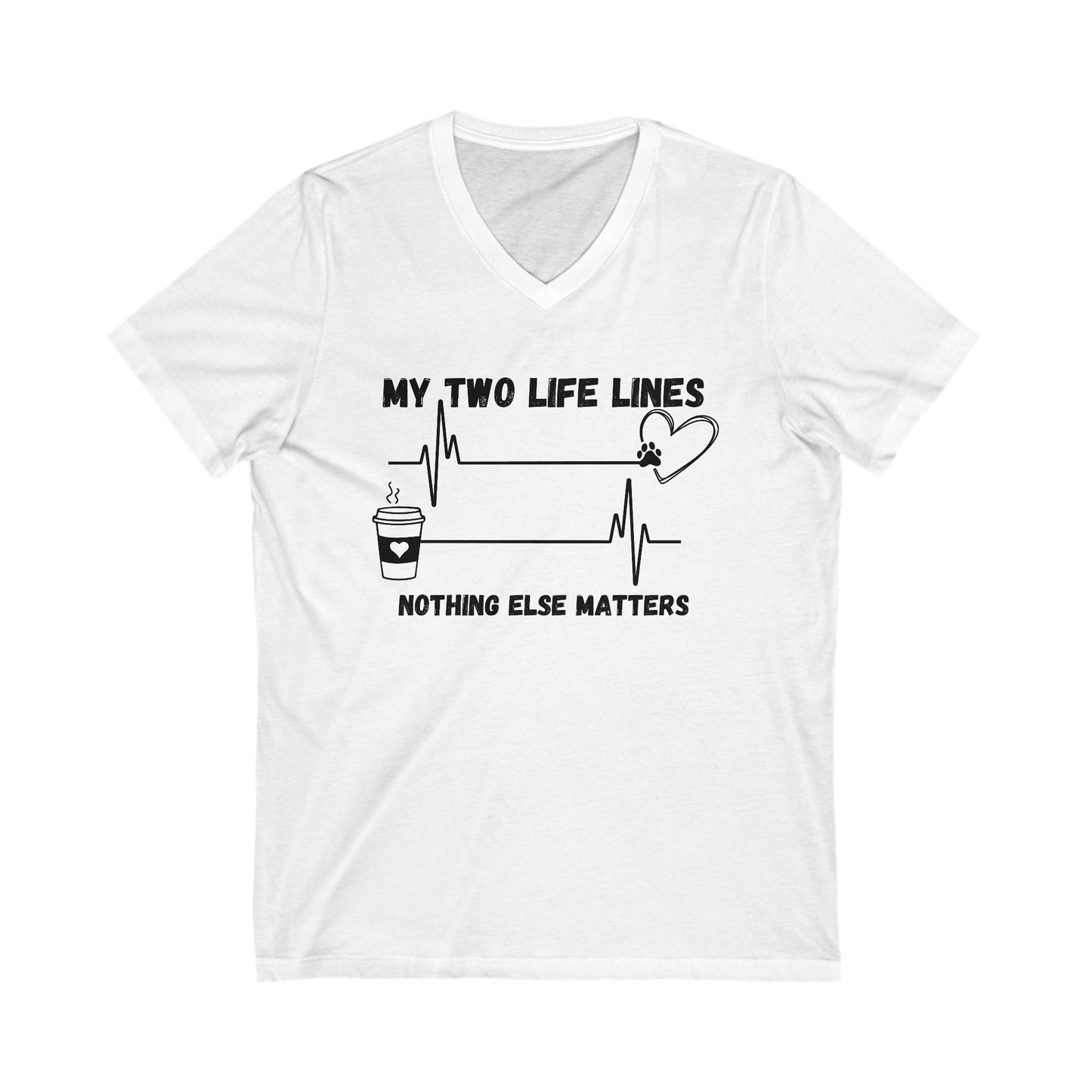 Life Lines V-Neck Tee