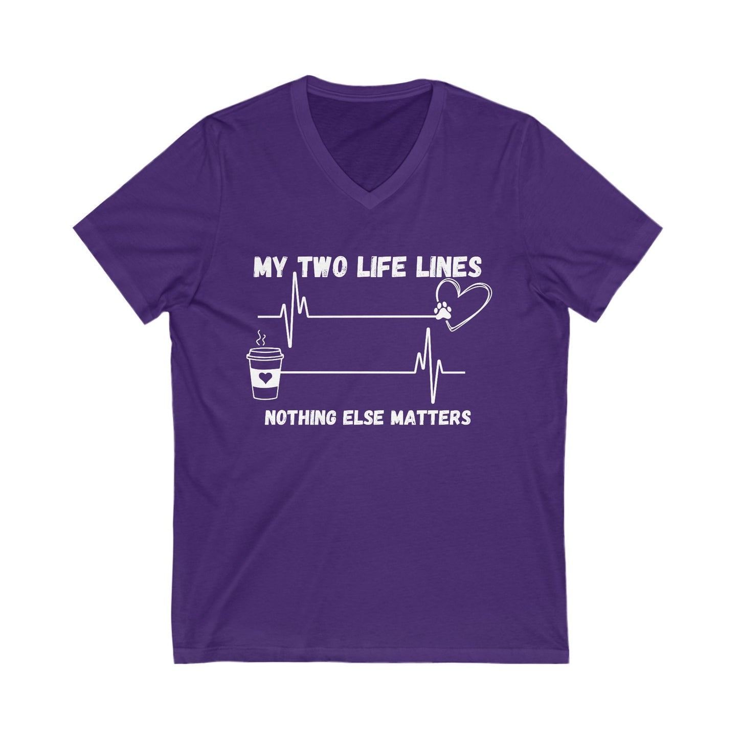 Life Lines V-Neck Tee