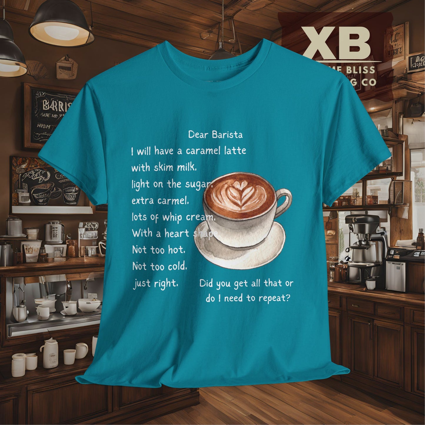 Dear Barista Tee - Dark Color Unisex Cotton