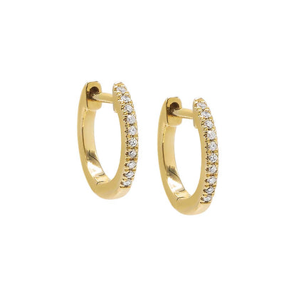 Diamond Huggie Earring 14K