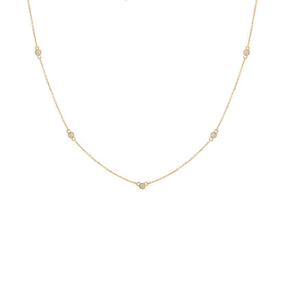 Diamond By the Yard Necklace 14K