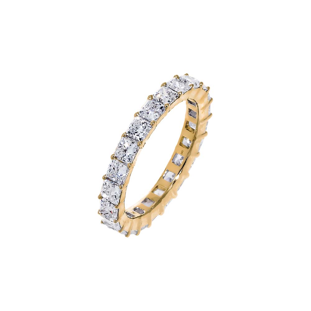 Lab Grown Diamond Princess Cut Eternity Band 14K