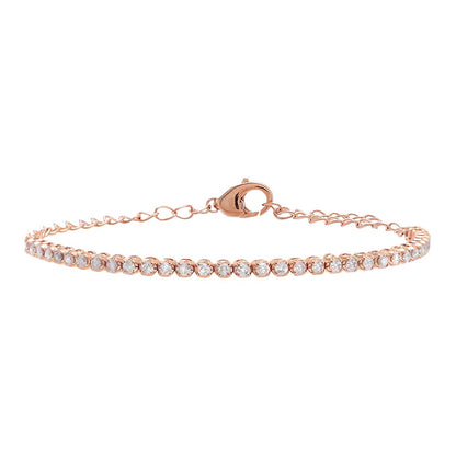 Mini Diamond Tennis Bracelet 14K