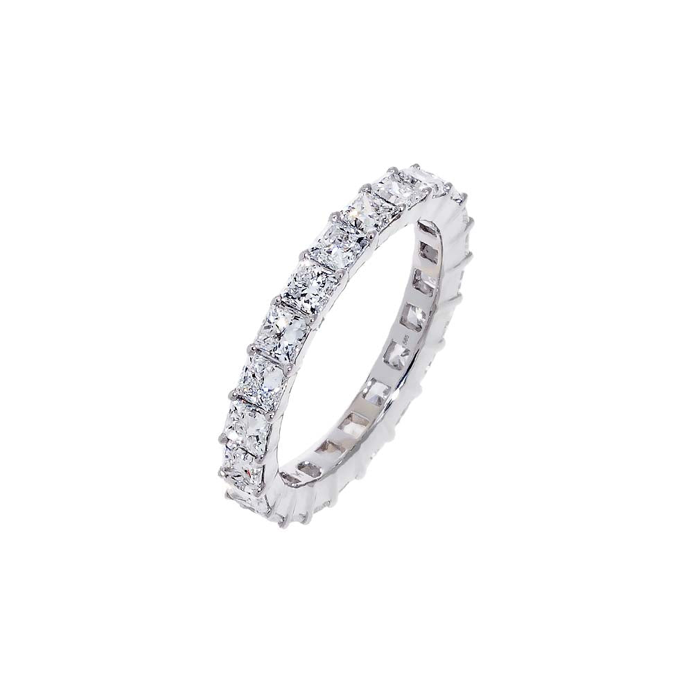 Lab Grown Diamond Princess Cut Eternity Band 14K