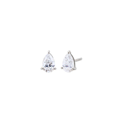 Lab Grown Diamond Pear Stud Earring 14K