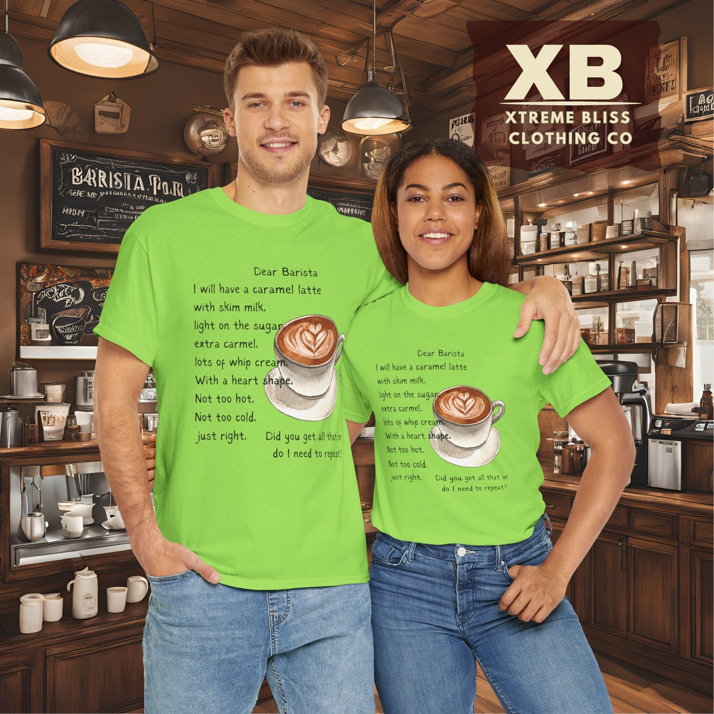 Dear Barista Tee (light color) - Unisex Cotton