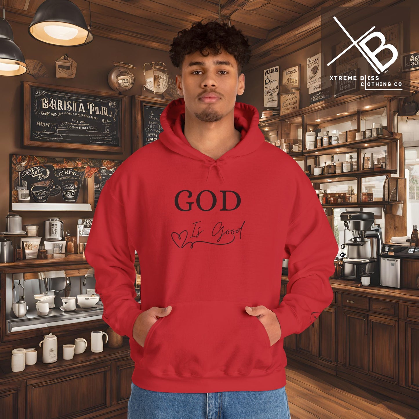 Faithful Heavy Blend Hoodie - GOD is good Design