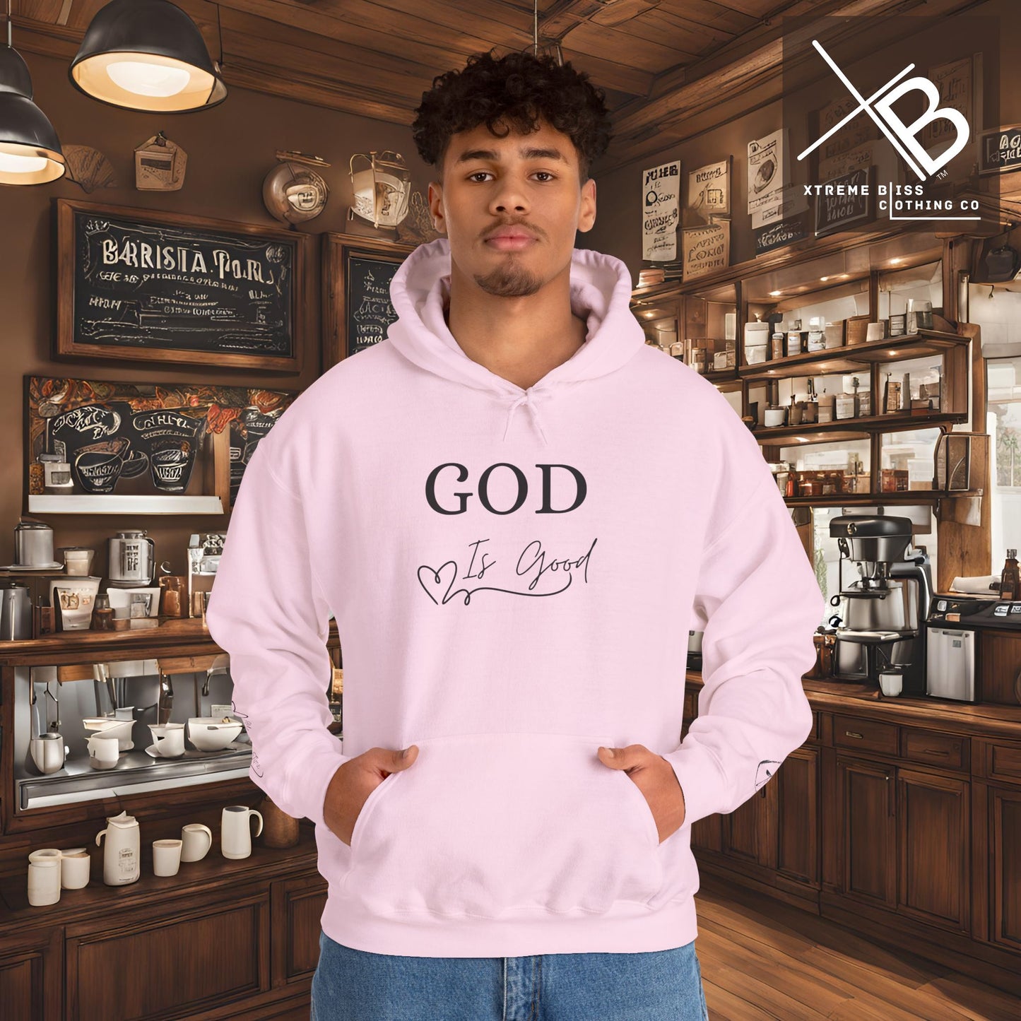 Faithful Heavy Blend Hoodie - GOD is good Design