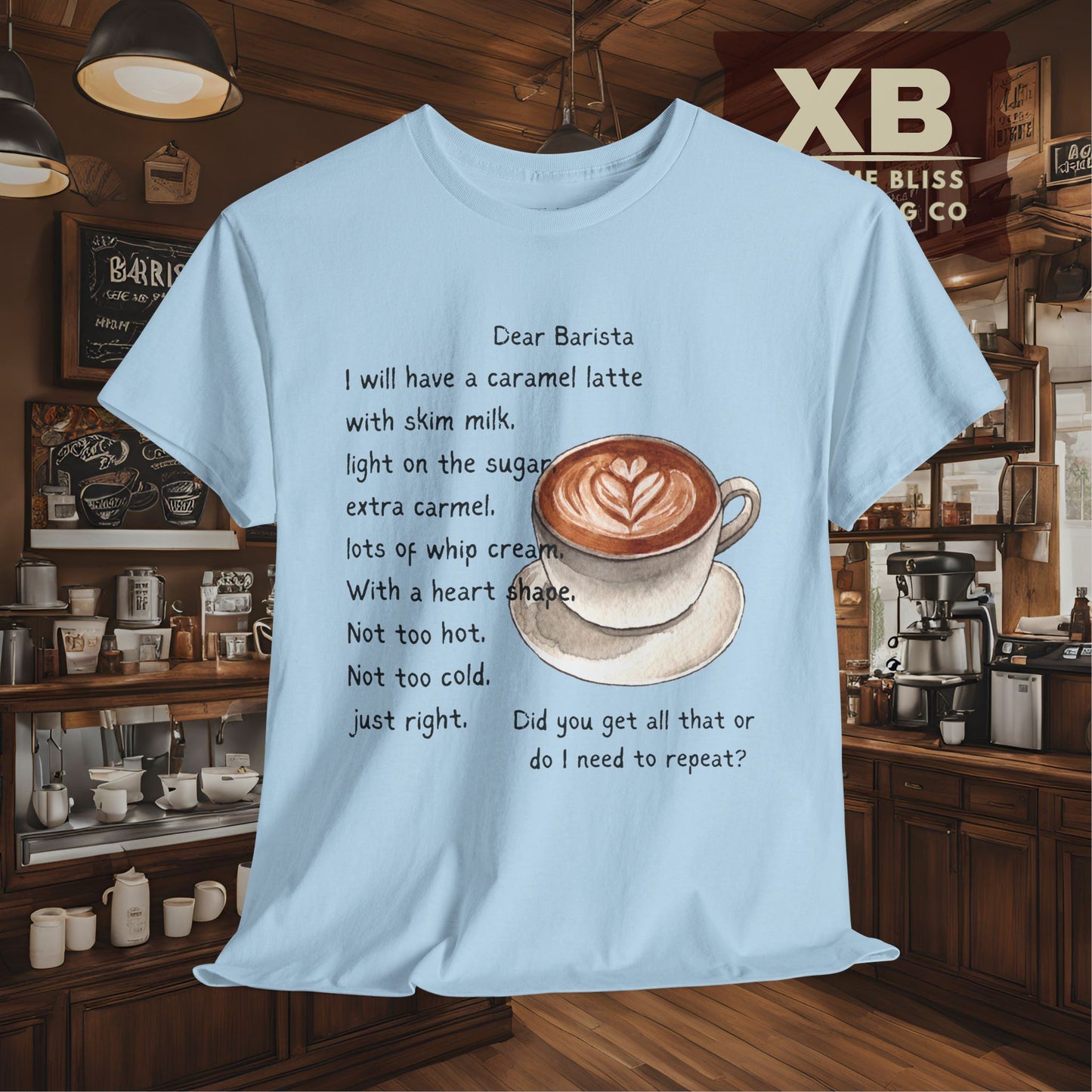 Dear Barista Tee (light color) - Unisex Cotton