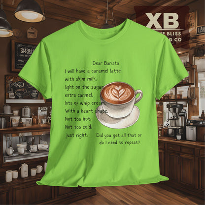 Dear Barista Tee (light color) - Unisex Cotton