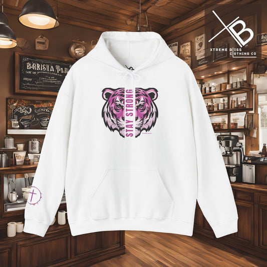 Stay Strong Purple Hoodie Unisex Sweatshirt by Xtreme Bliss