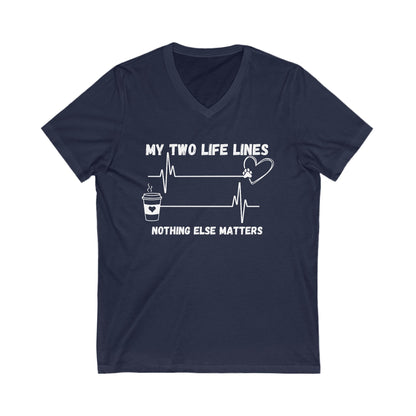 Life Lines V-Neck Tee