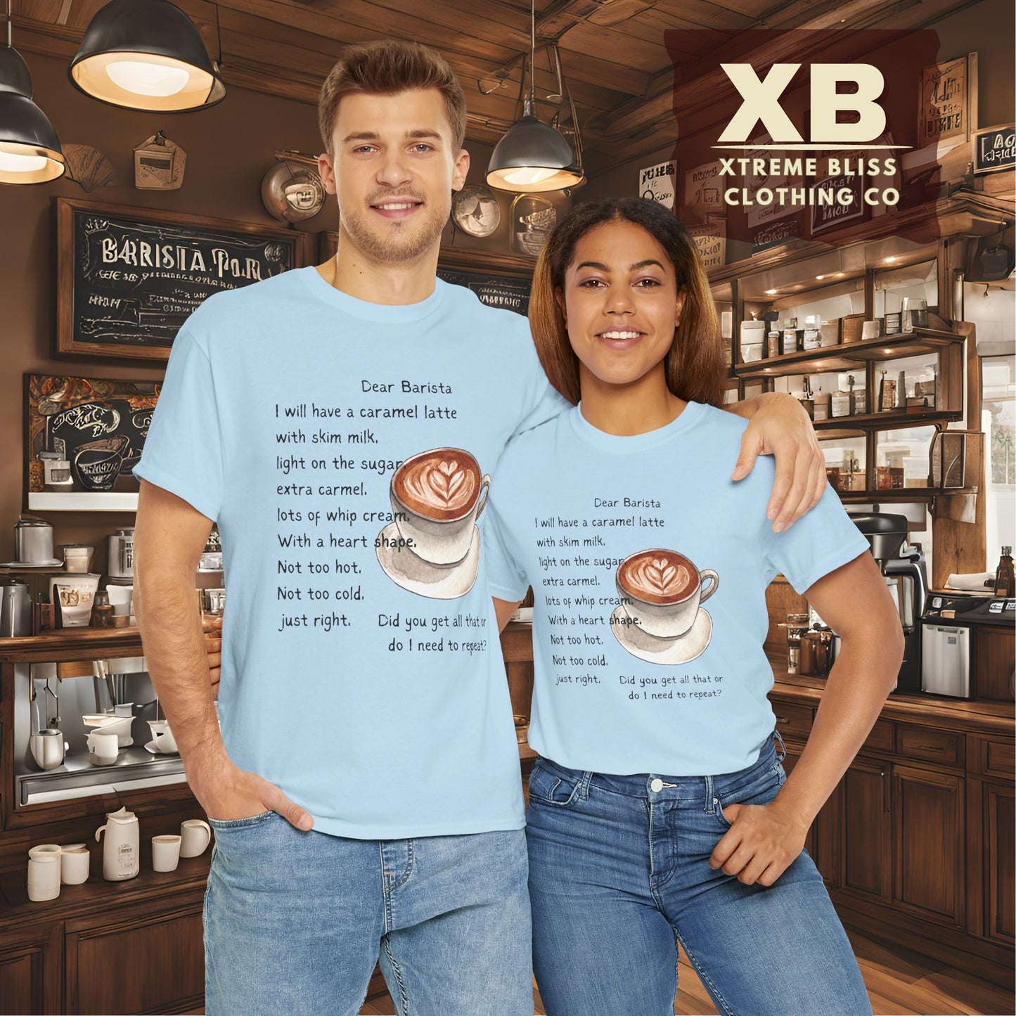 Dear Barista Tee (light color) - Unisex Cotton