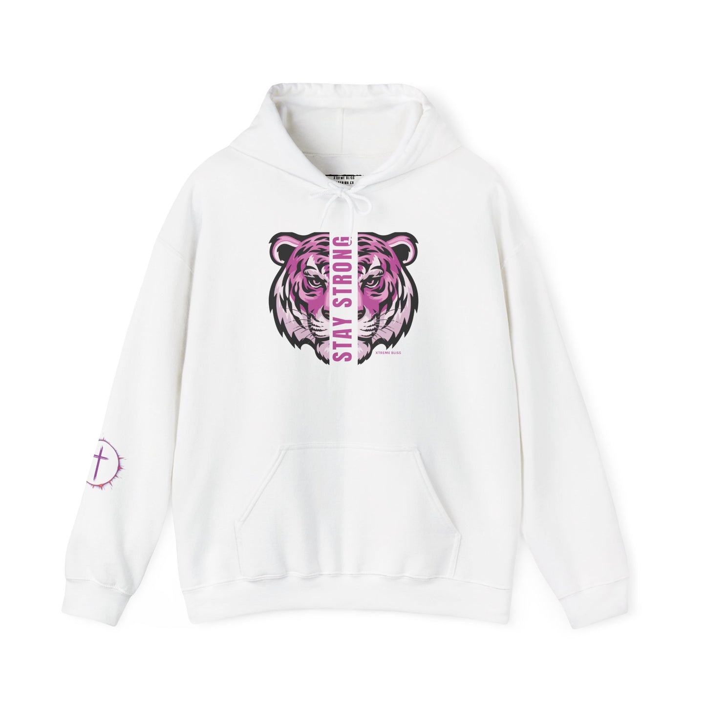 Stay Strong Purple Hoodie Unisex Sweatshirt by Xtreme Bliss