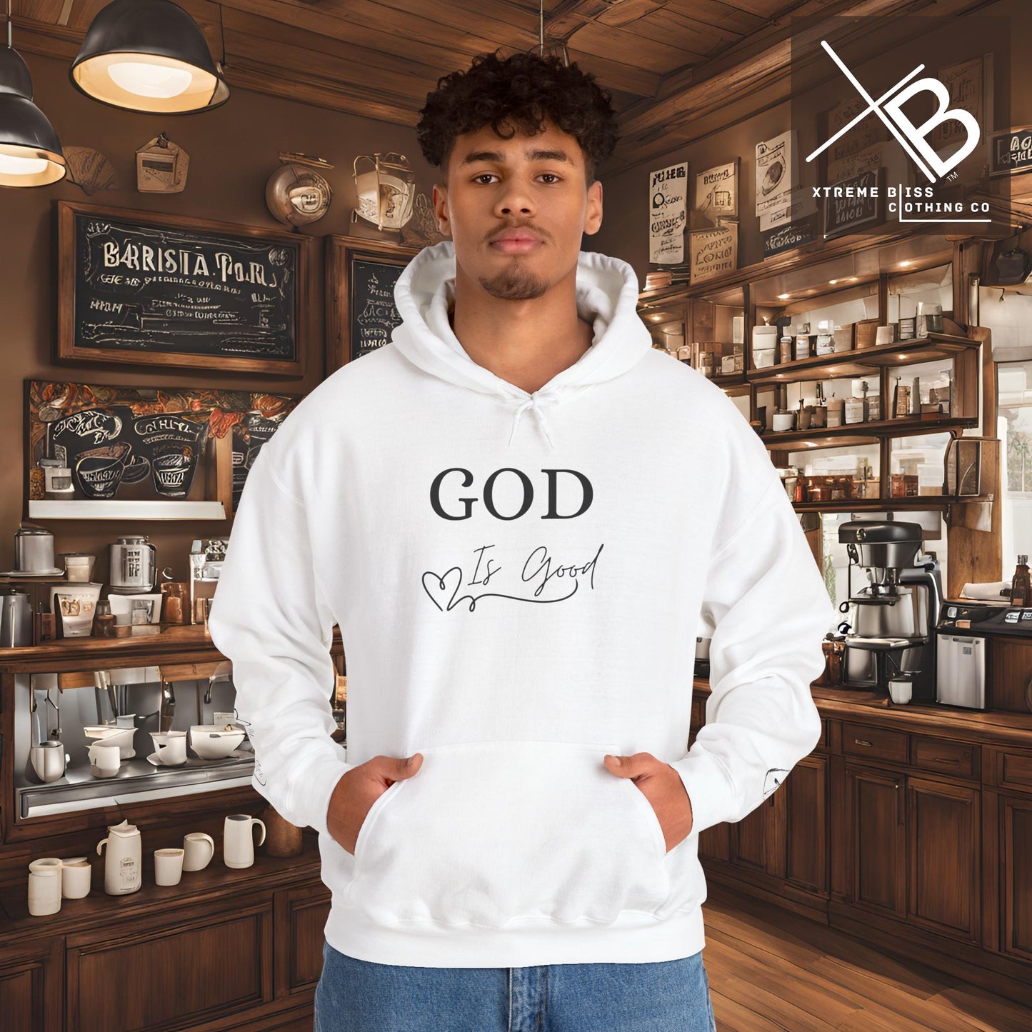 Faithful Heavy Blend Hoodie - GOD is good Design