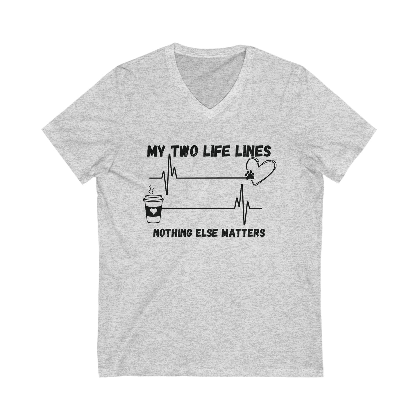 Life Lines V-Neck Tee