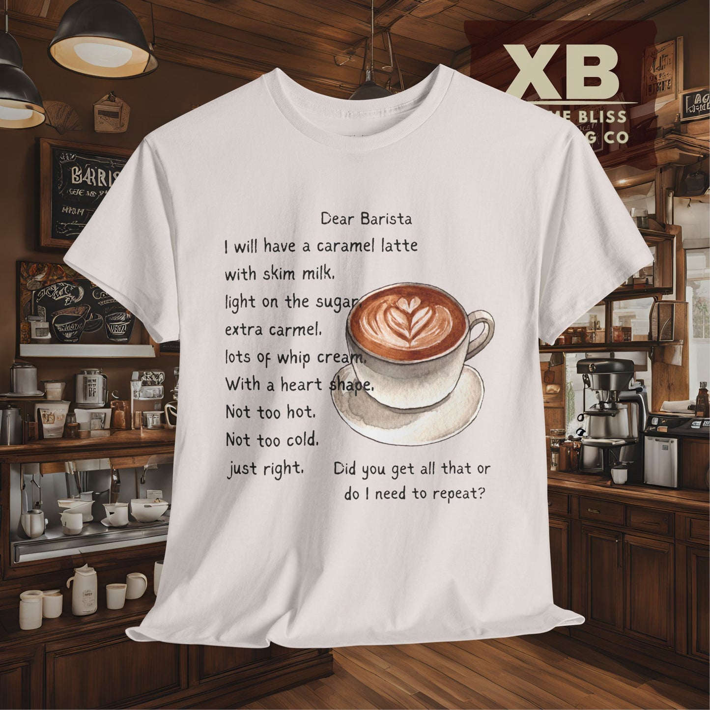 Dear Barista Tee (light color) - Unisex Cotton