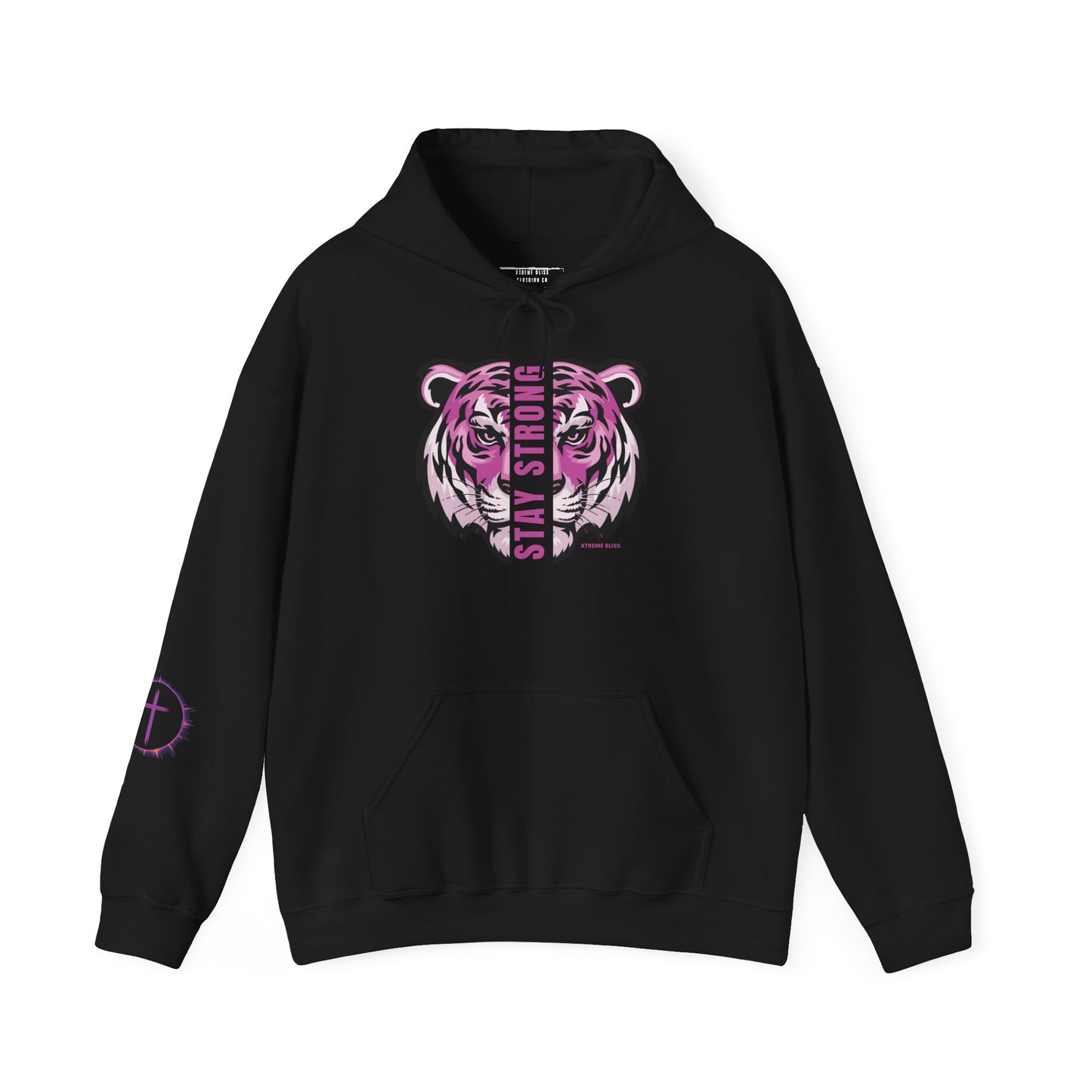 Stay Strong Purple Hoodie Unisex Sweatshirt by Xtreme Bliss