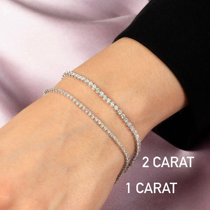 1 Carat Diamond Tennis Bracelet 14K