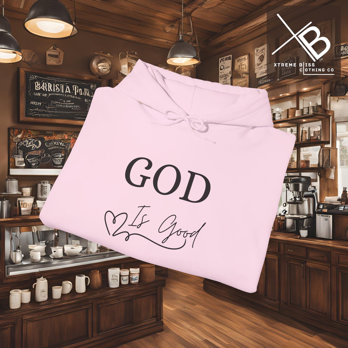 Faithful Heavy Blend Hoodie - GOD is good Design
