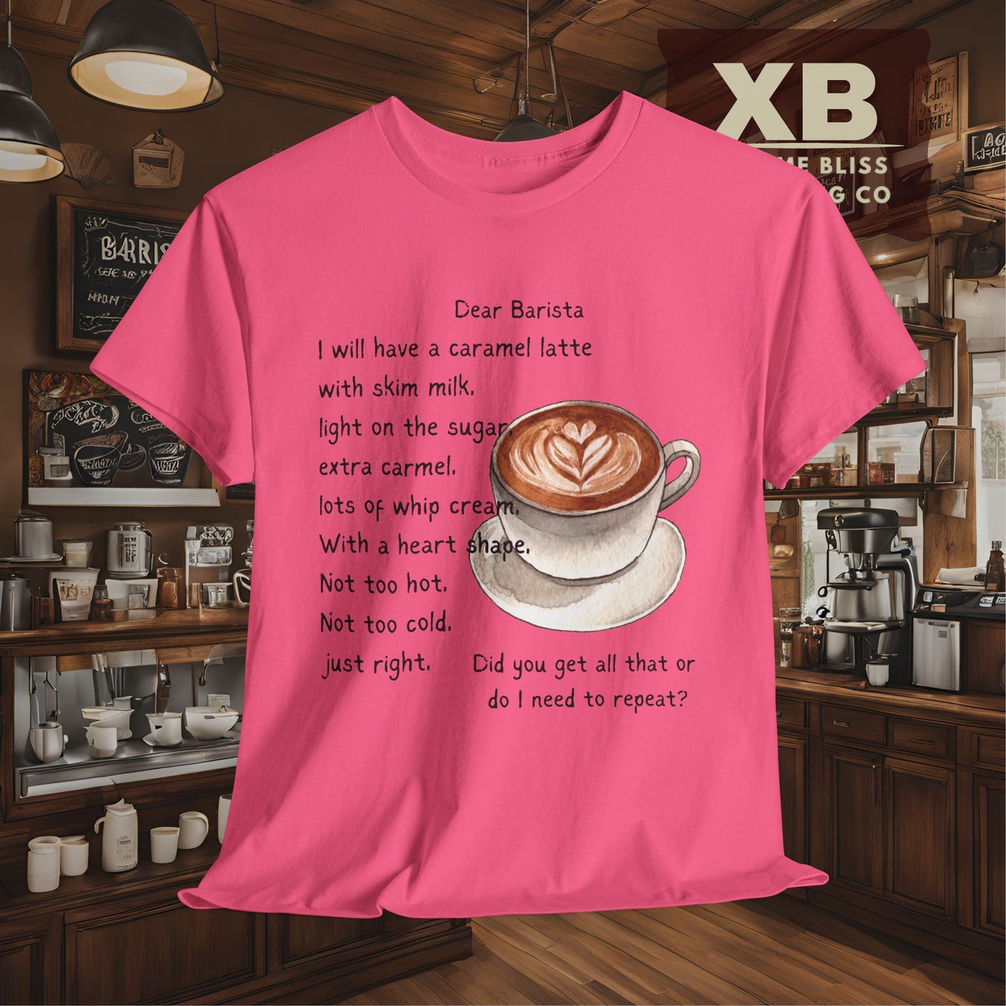 Dear Barista Tee (light color) - Unisex Cotton