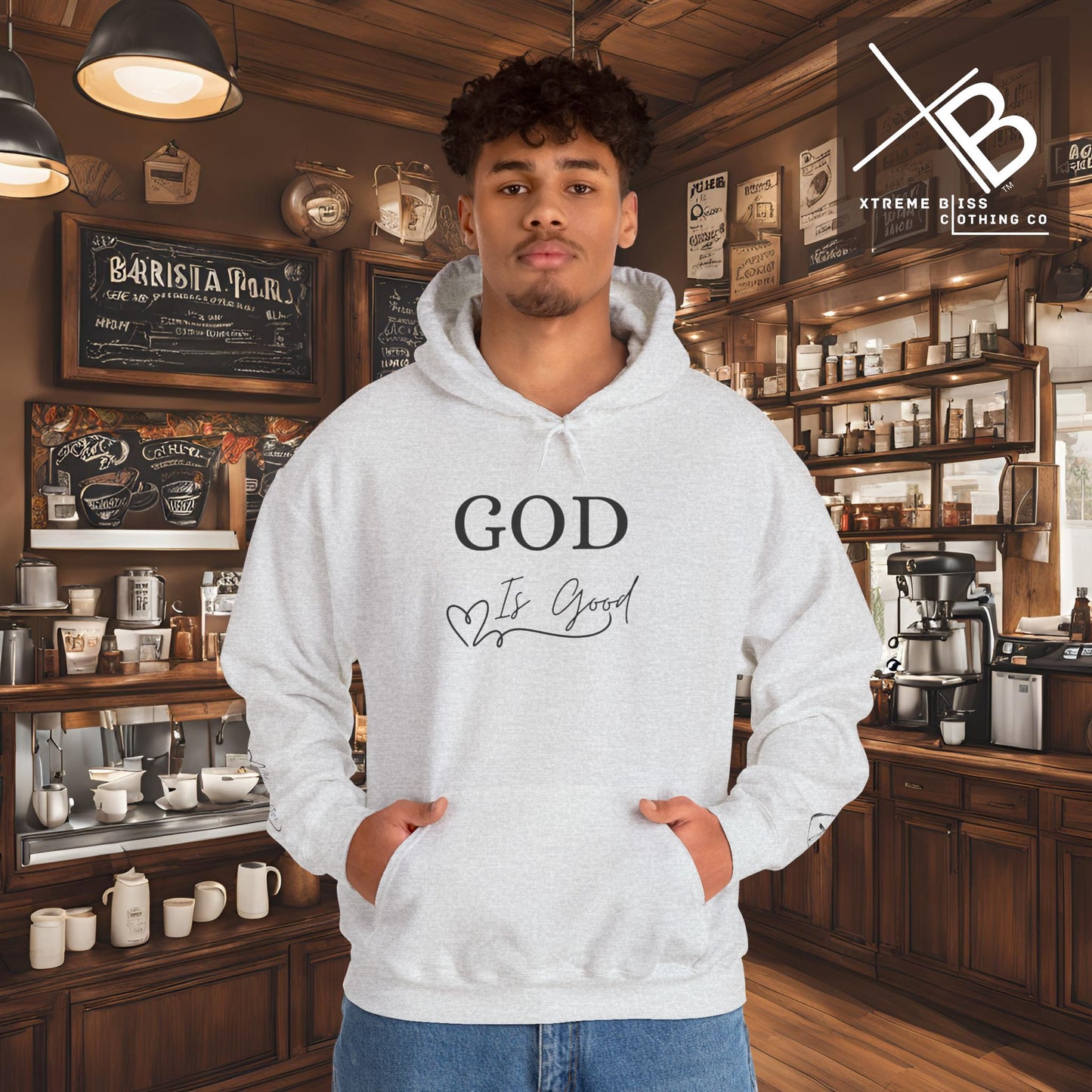 Faithful Heavy Blend Hoodie - GOD is good Design