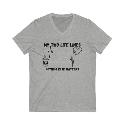 Life Lines V-Neck Tee