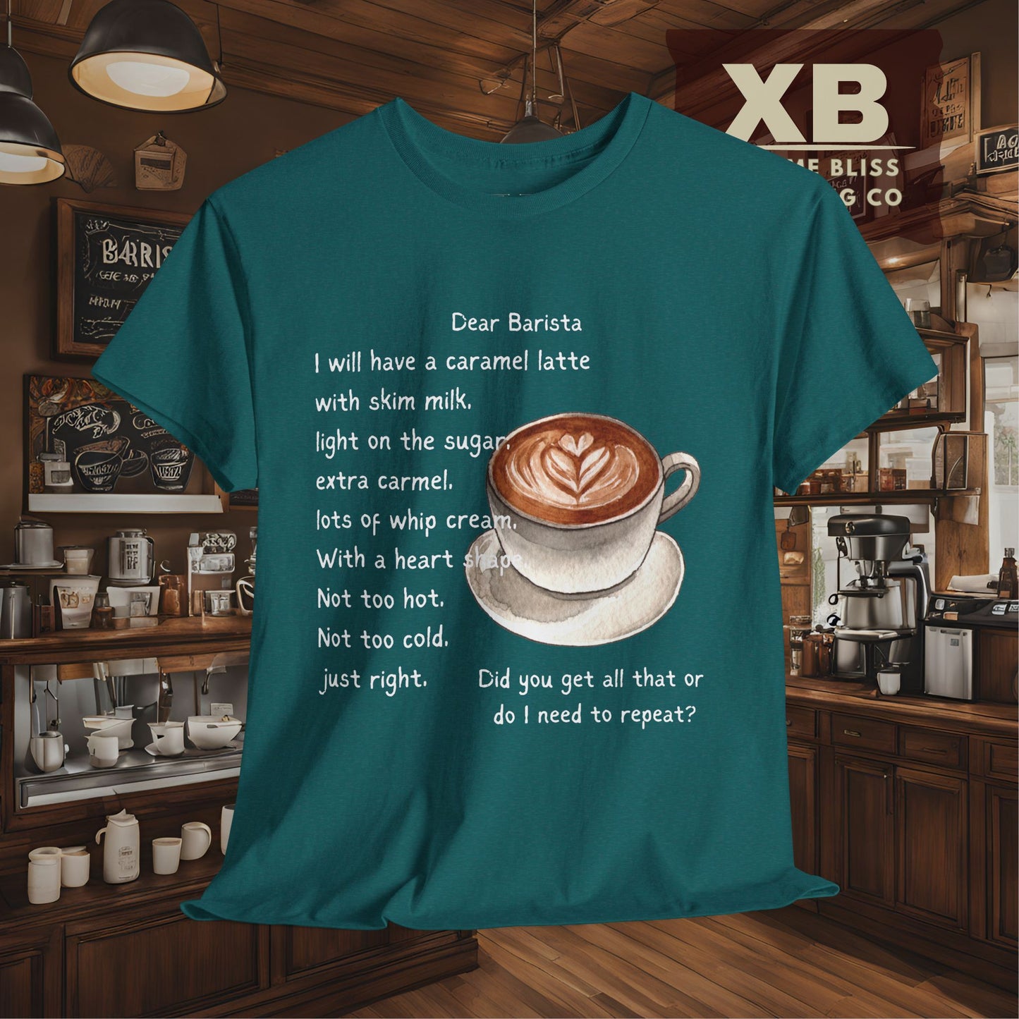 Dear Barista Tee - Dark Color Unisex Cotton