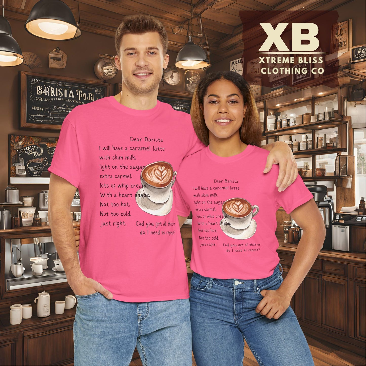 Dear Barista Tee (light color) - Unisex Cotton