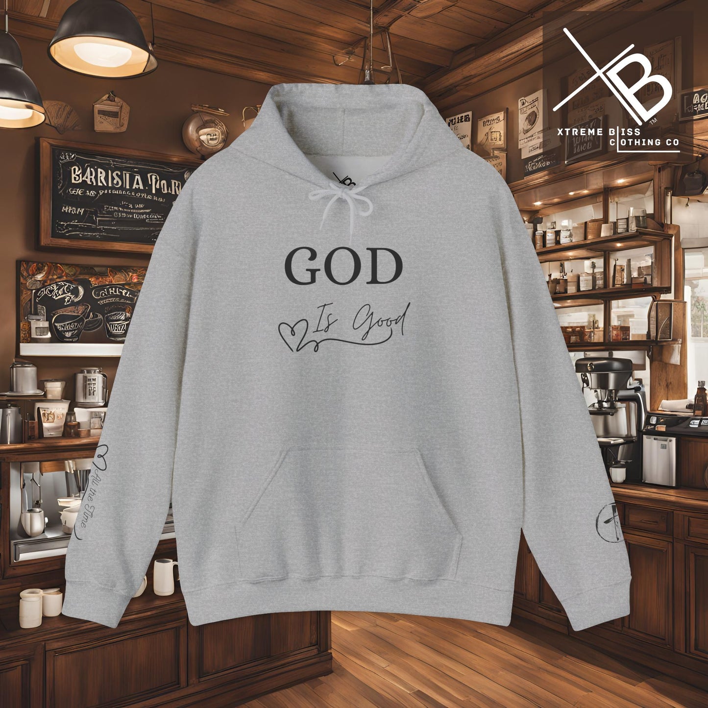 Faithful Heavy Blend Hoodie - GOD is good Design