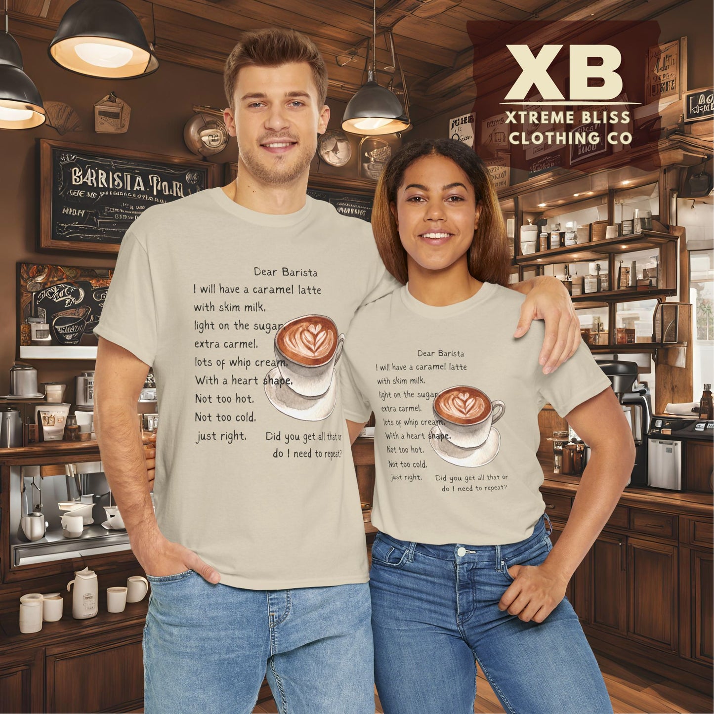 Dear Barista Tee (light color) - Unisex Cotton