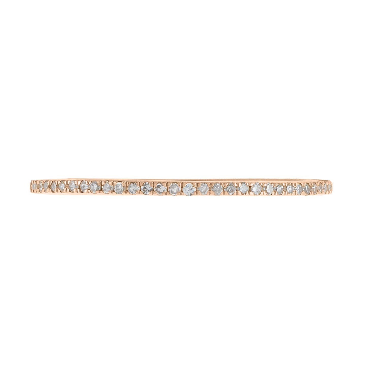 Diamond Micropavé Eternity Band 14K