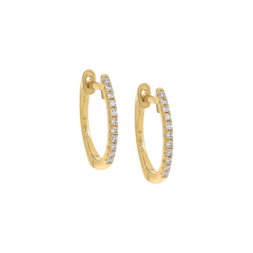 Diamond Huggie Earring 14K