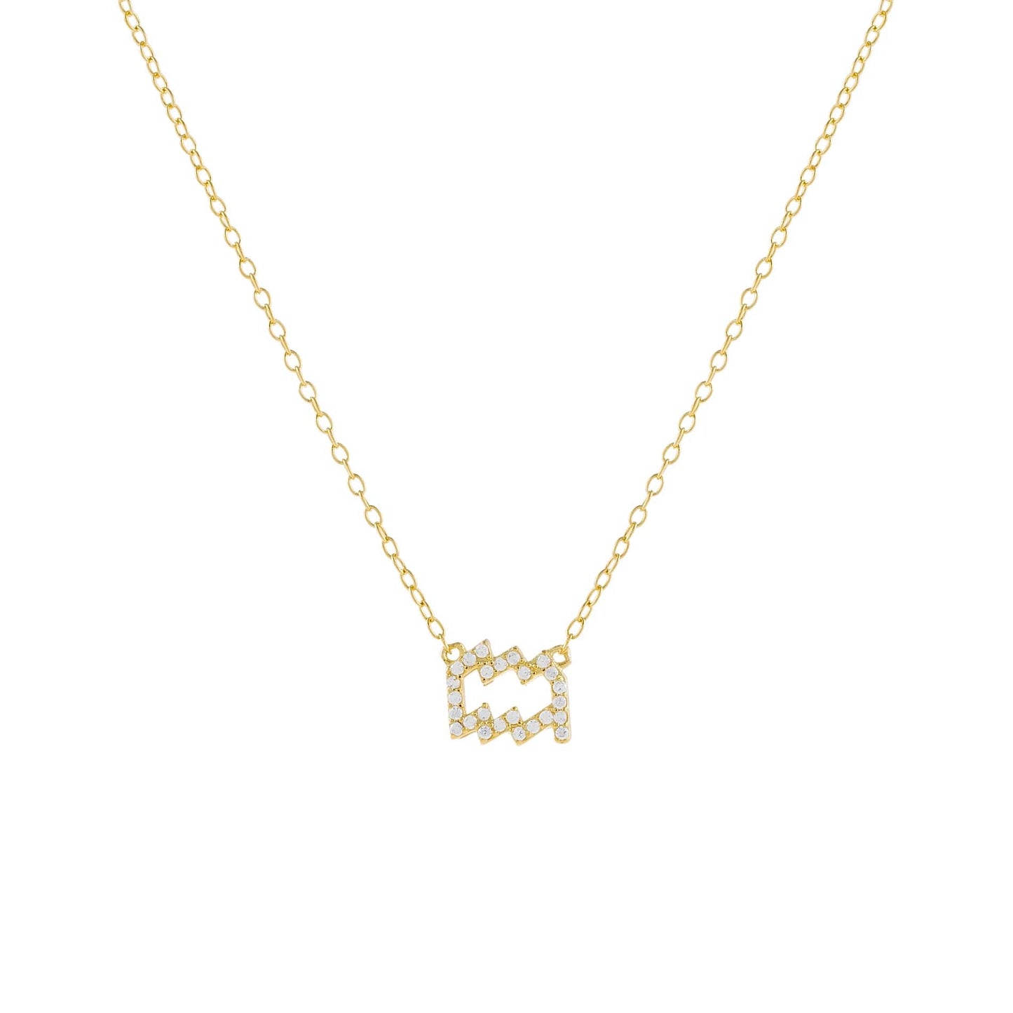 Pavé Zodiac Necklace