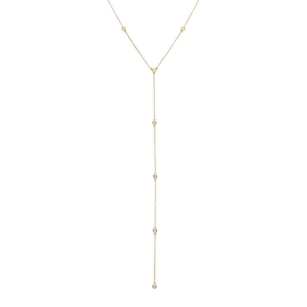 Diamond By The Yard Lariat 14K