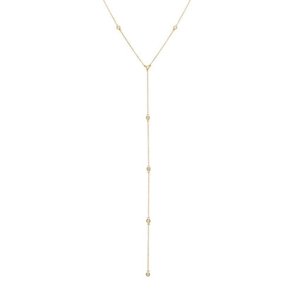 Diamond By The Yard Lariat 14K