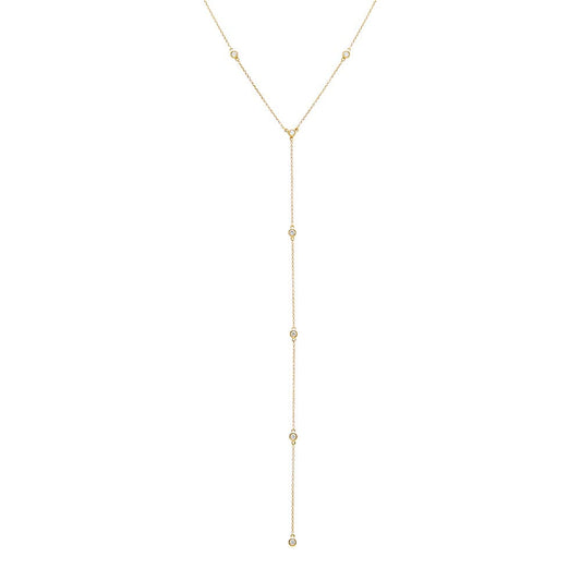 Diamond By The Yard Lariat 14K