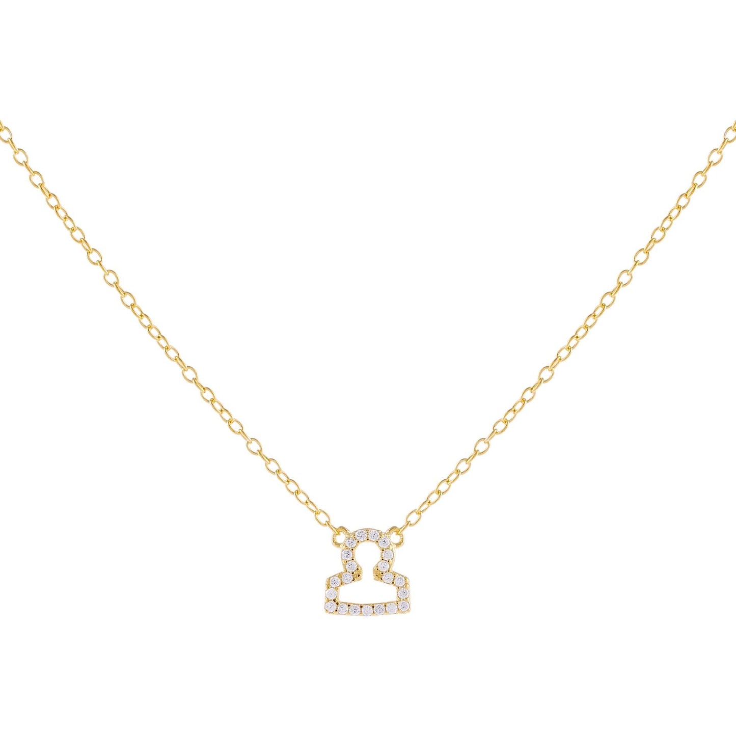 Pavé Zodiac Necklace