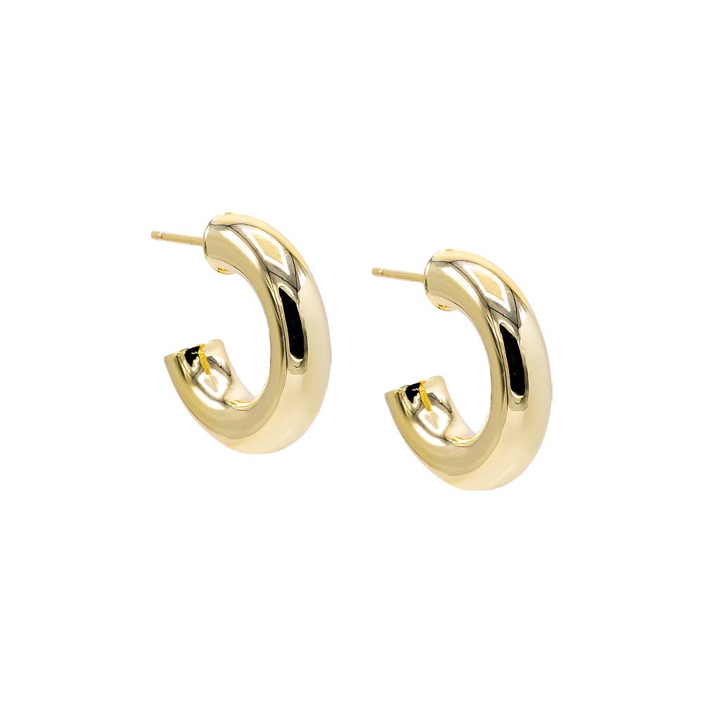 Chunky Hollow Hoop Earring