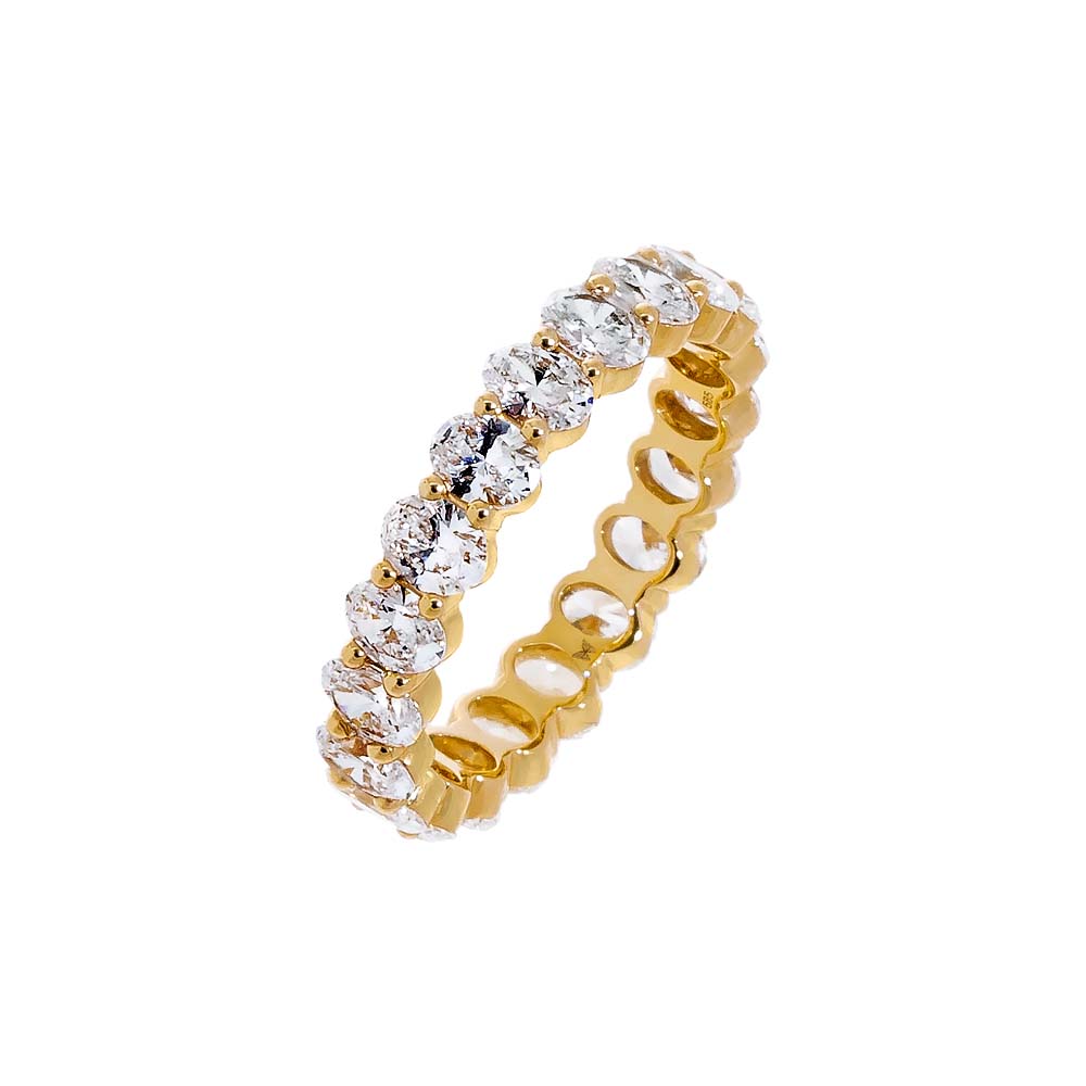 Lab Grown Diamond Oval Eternity Band 14K