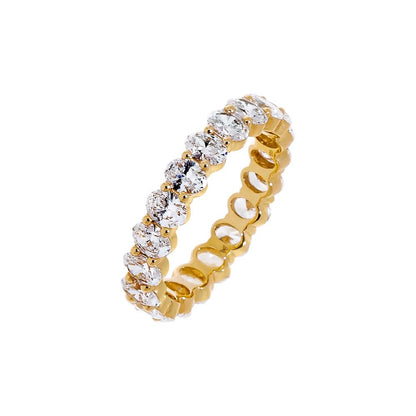 Lab Grown Diamond Oval Eternity Band 14K