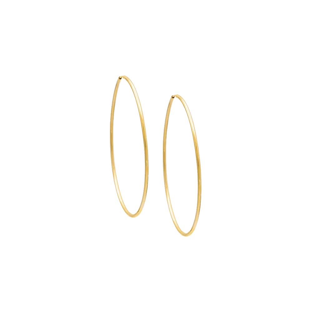 Thin Endless Hoop Earring