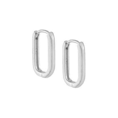 Solid Oval Huggie Earring