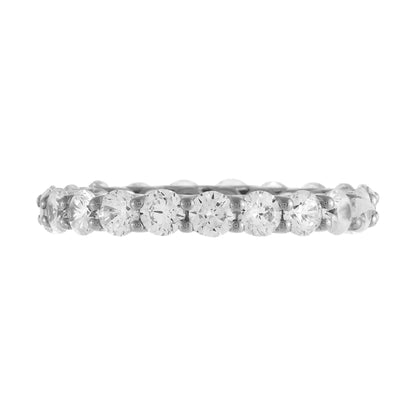 Round CZ Eternity Band