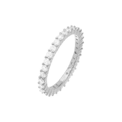 Thin CZ Eternity Band