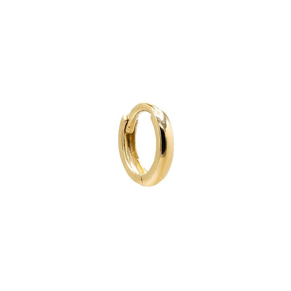 Thin Solid Cartilage Huggie Earring 14K